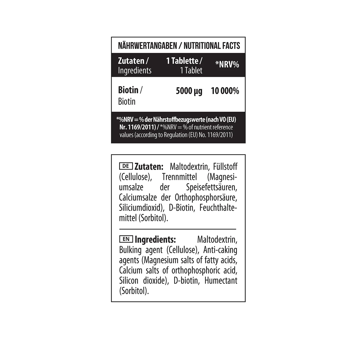Biotin 5000 100 Tabs - Image 4